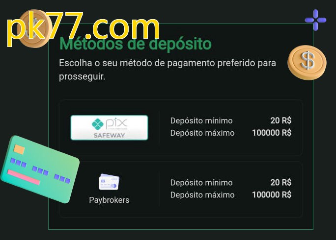 O cassino pk77.combet oferece uma grande variedade de métodos de pagamento